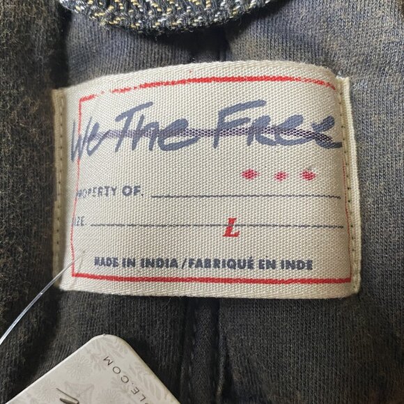 Free People Dolman Quilted Textured Denim Jacket NWT - Picture 9 of 9